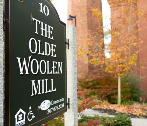 The Olde Woolen Mill signage