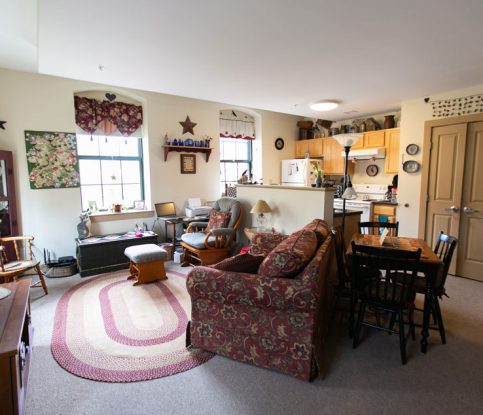 Apartment interior at the Olde Woolen Mill
